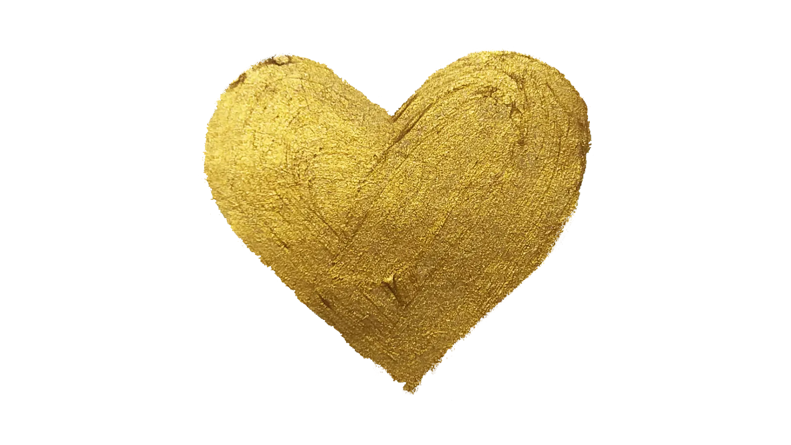 Gold Heart Abstract